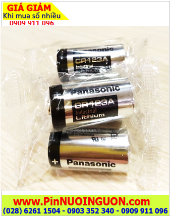 Pin CR123A, CR17345 ; Pin Panasonic CR123A, CR17345 Industrial Lithium 3v _1viên